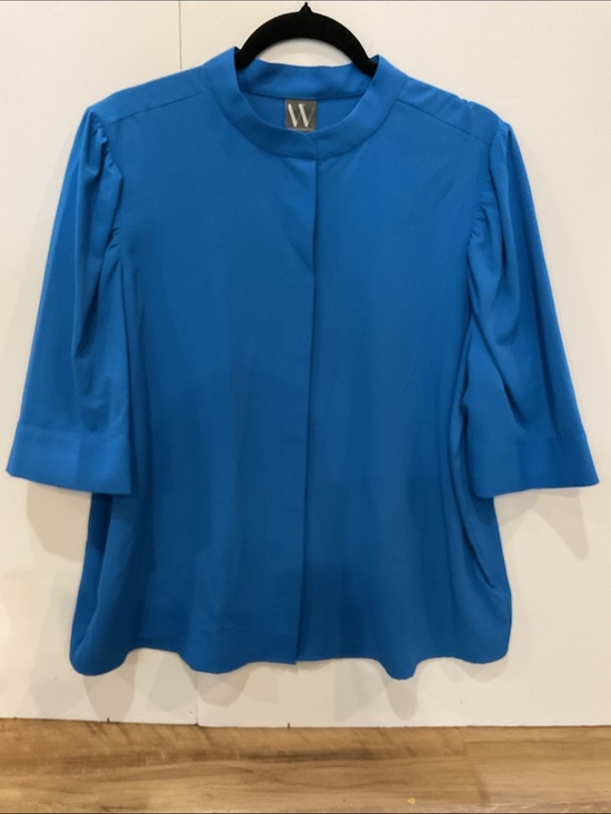 Worthington Tops - Worthington Vibrant Blue Button‑Up Blouse — Size XL (Like New)